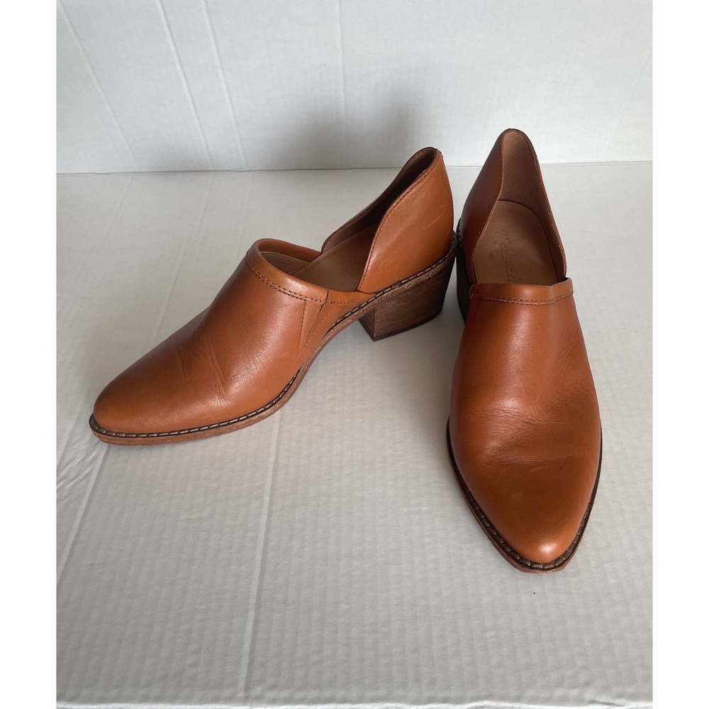 Madewell Brady Low Cut Transitional Boho Bootie English Saddle Leather-Size 8
